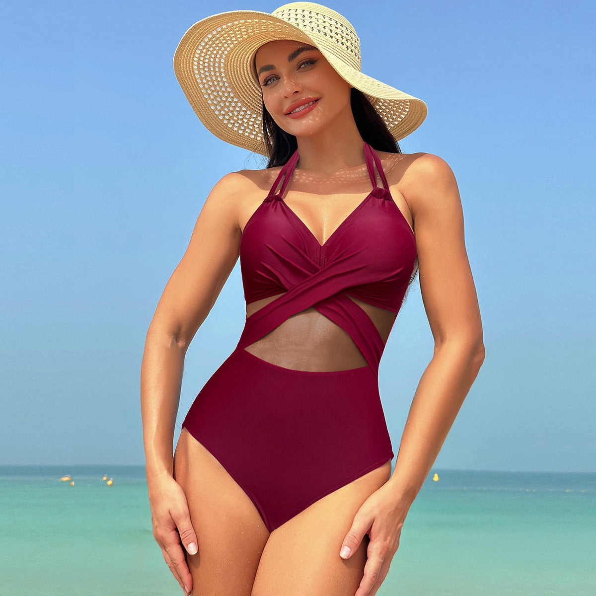Maillot de bain une pièce dos nu