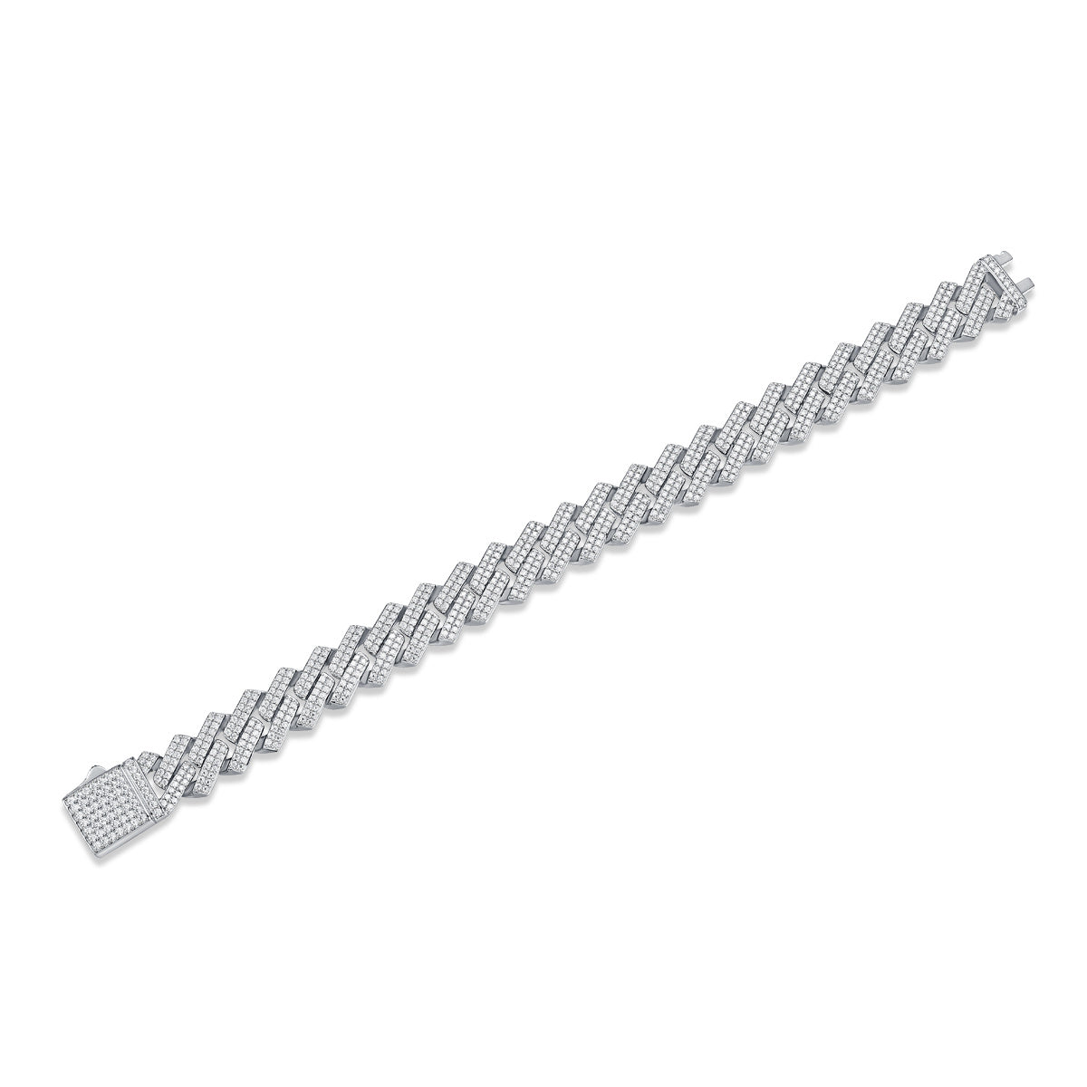 Keel Mossan Diamond Silver Bracelet Set