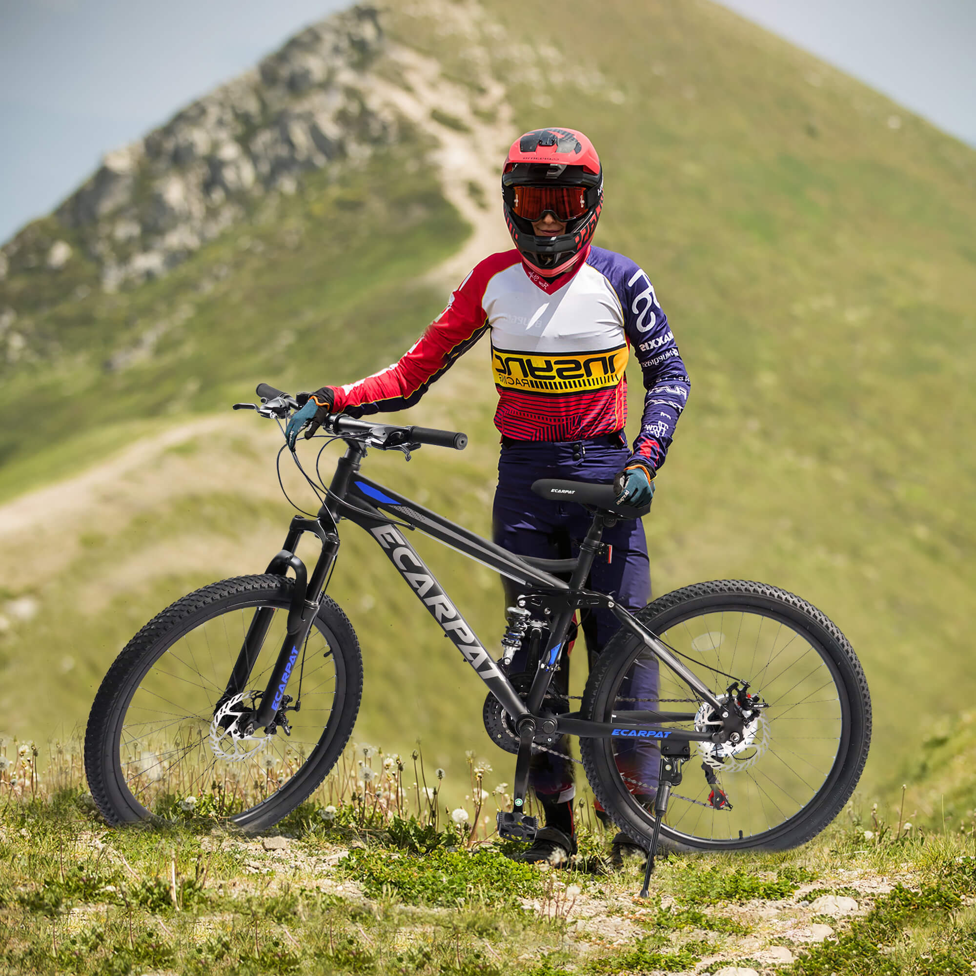 24" MTB Bike, 21-Speed, Disc Brakes, Durable Frame