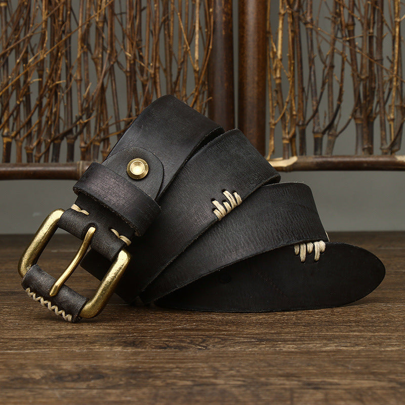 Handmade Retro Cowhide Leather Belt