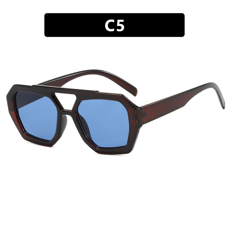 Leopard Big Frame Beach Sunglasses