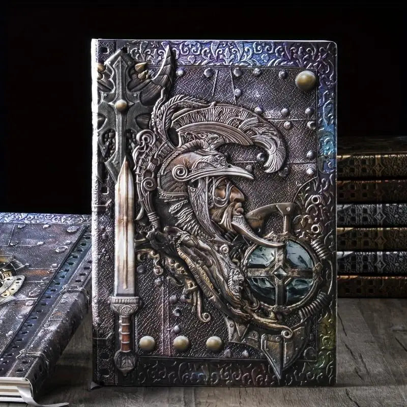 Vintage Embossed Leather Journal A5