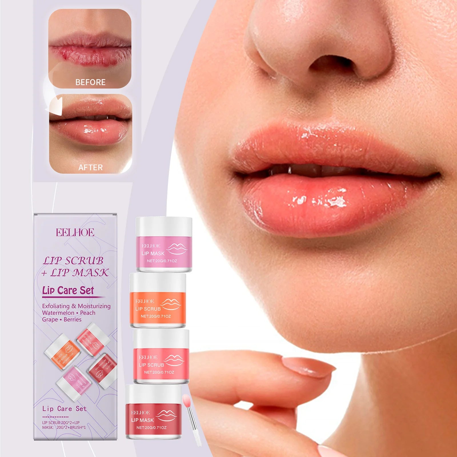 EELHOE Daily Nourishing Lip Care Set
