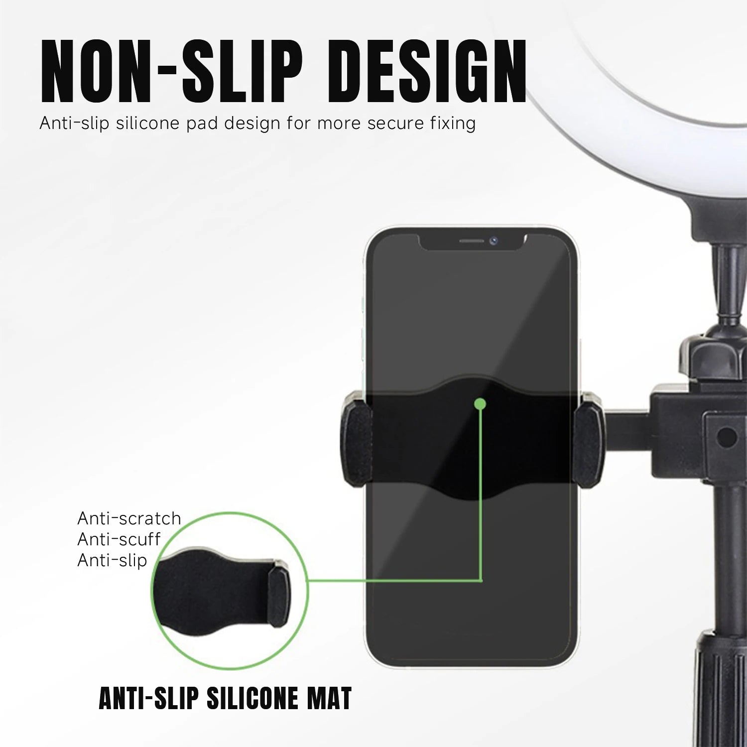 LED Selfie Ring Light with Dual Phone Stand