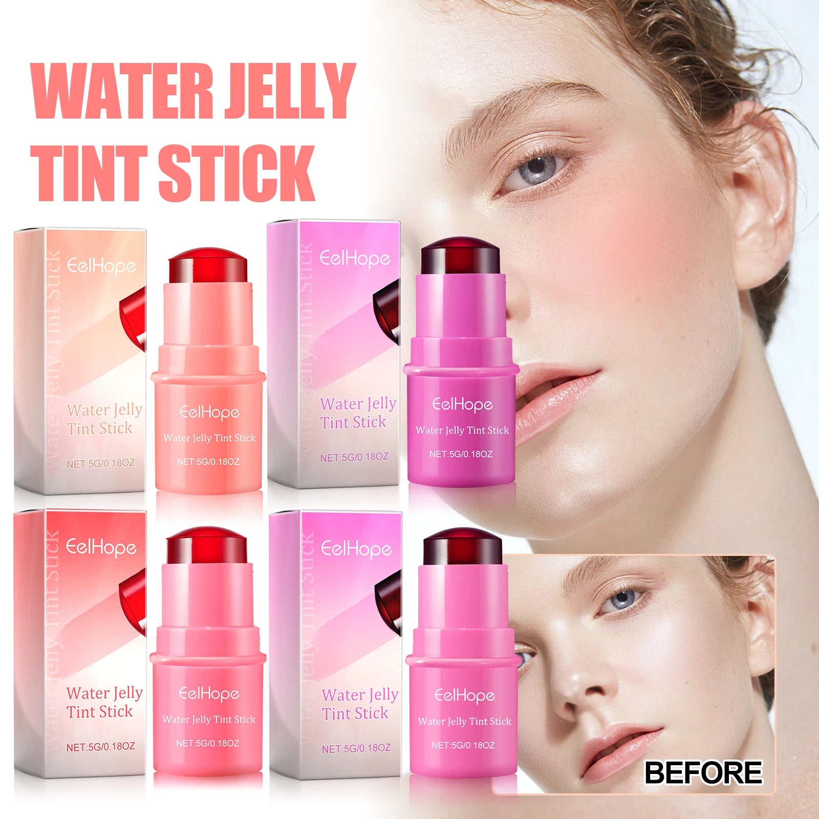 EELHOPE Jelly Tint Lip & Blush Stick
