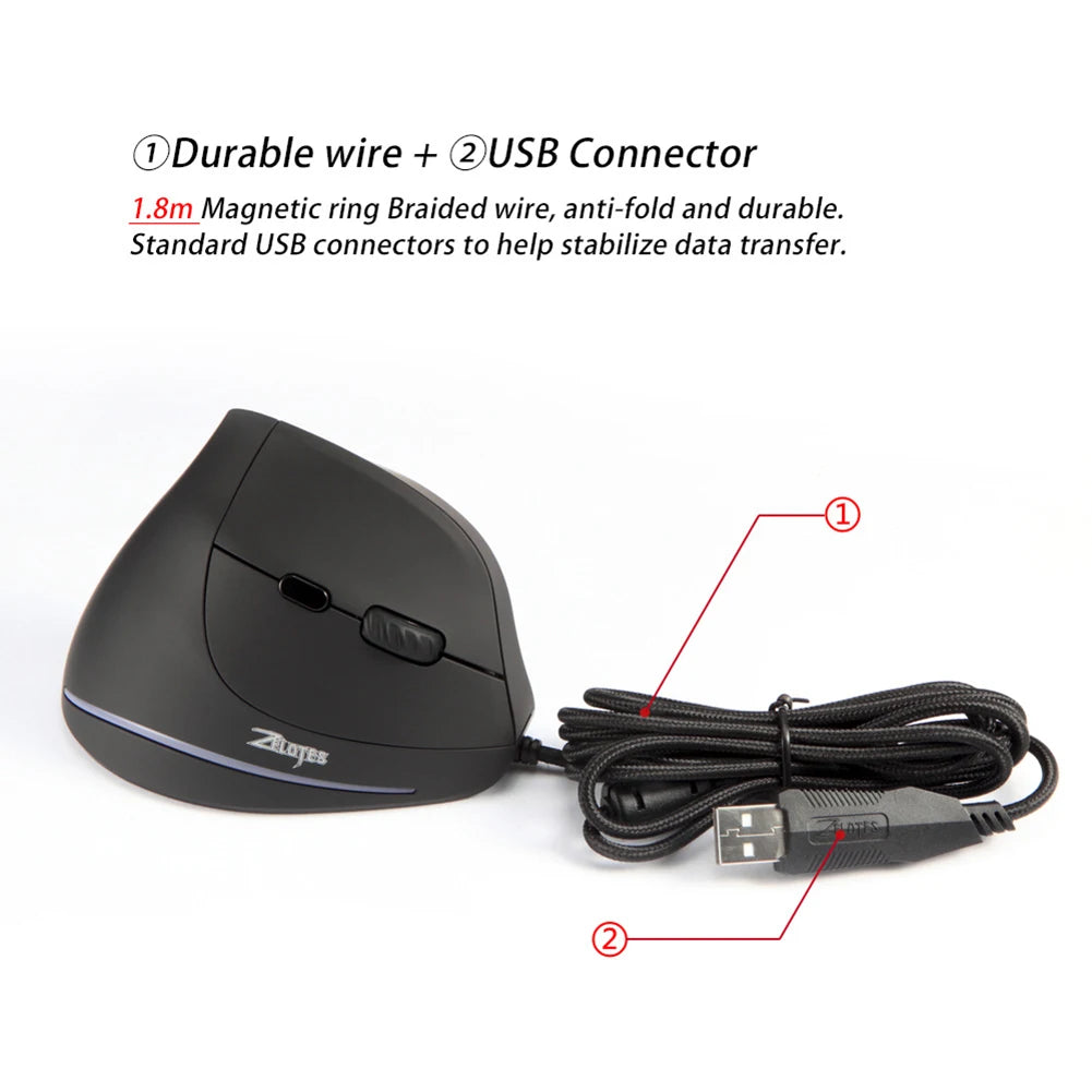 ZELOTES T20 Vertical Gaming Mouse 3200 DPI