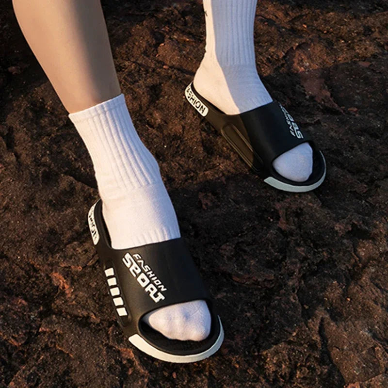 YNPO Men’s Summer Slippers Anti-Slip Flip Flops