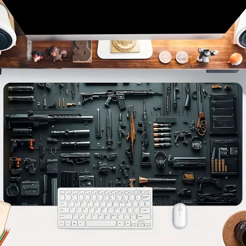 ftvae Gun Parts XXL Gaming Mouse Pad