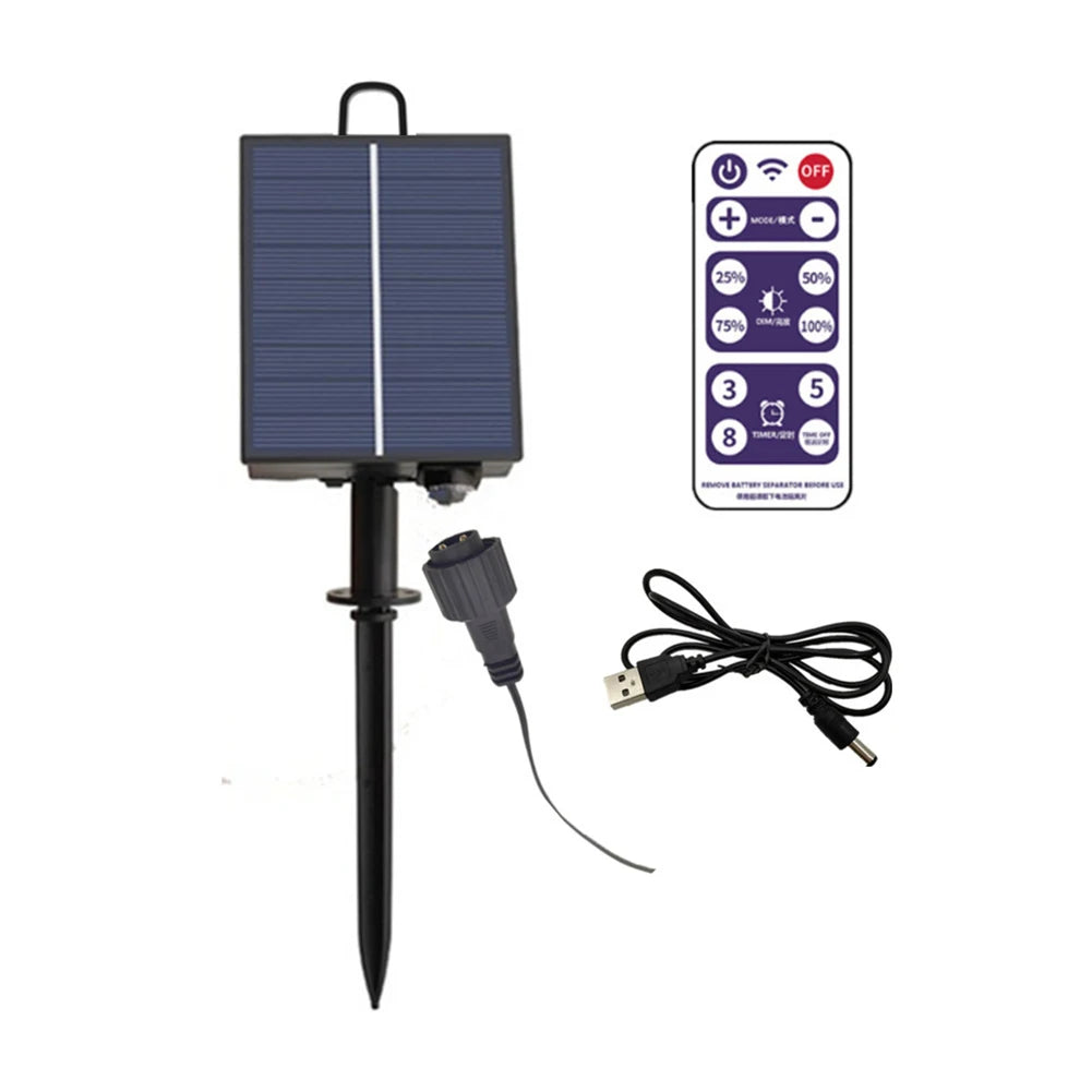Solar Battery Box LED String Light