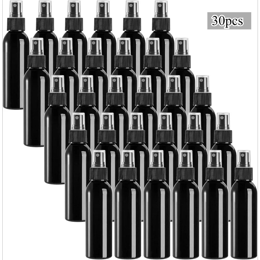 30pcs Black Travel Spray Bottles Set