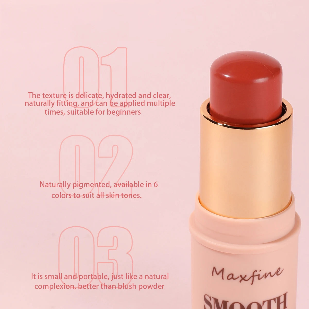 Smooth Matte 3-in-1 Blush Stick