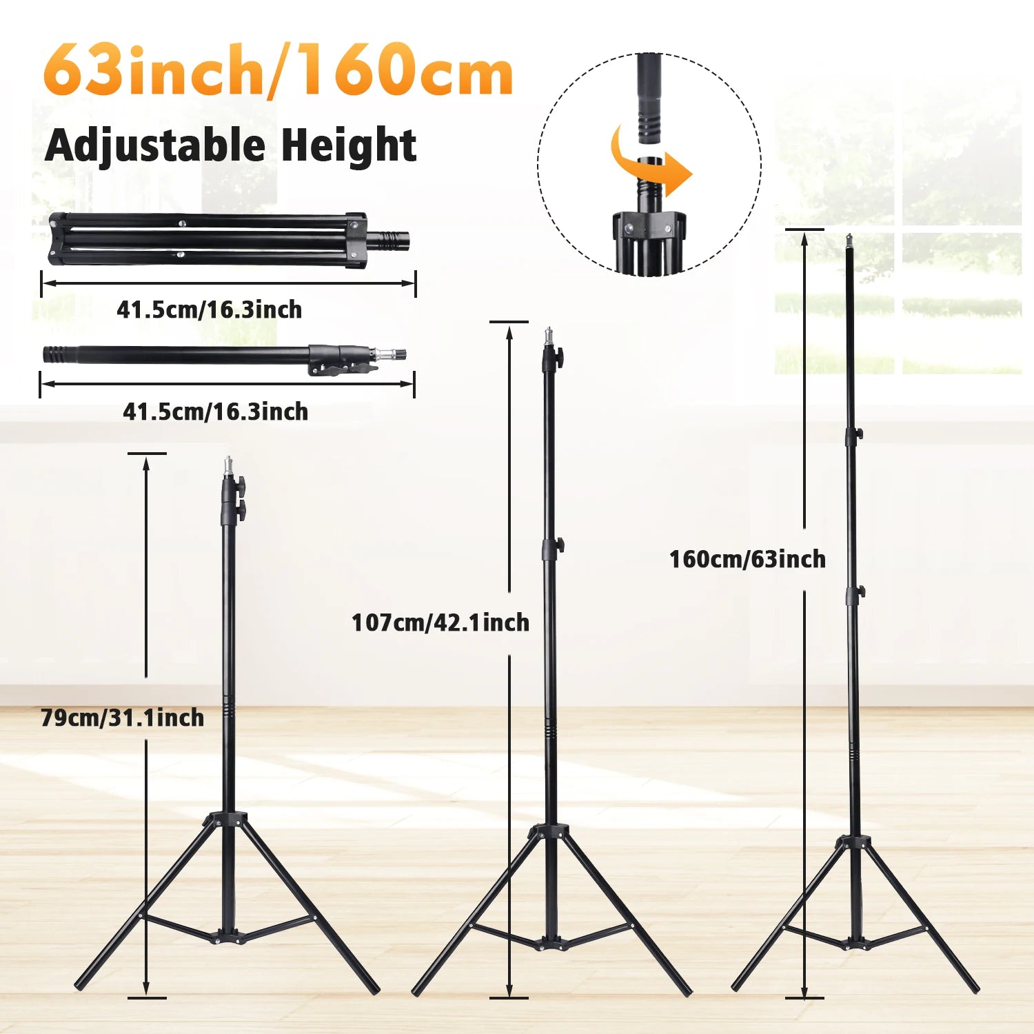 10'' LED Ring Light with 160cm Tripod
