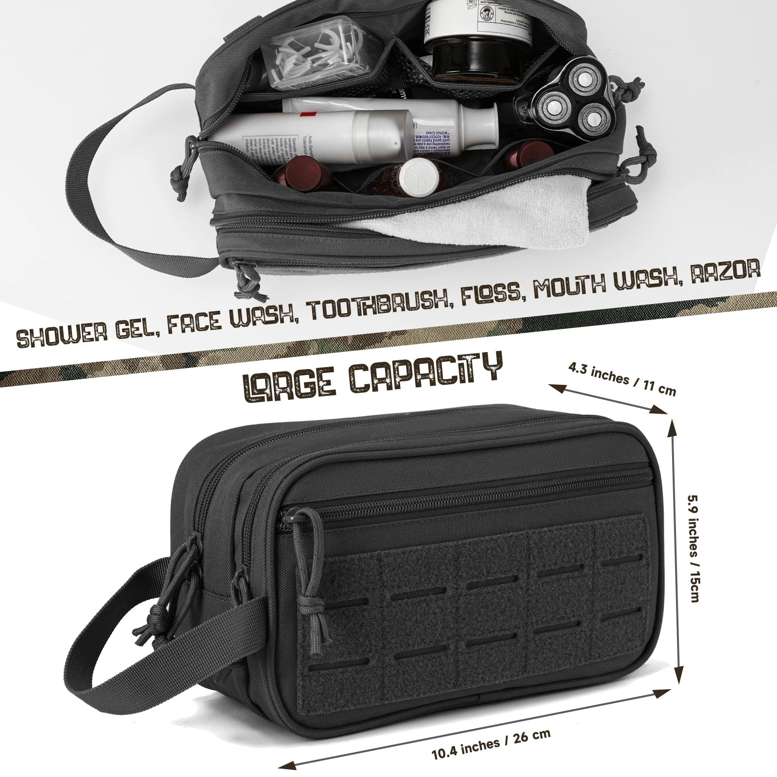Men’s Travel Toiletry & Shaving Bag