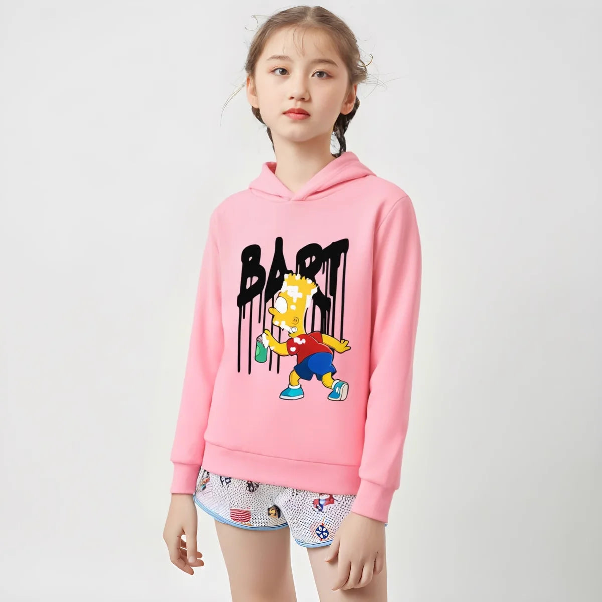 Simpsons Cartoon Kids Hoodie Kawaii