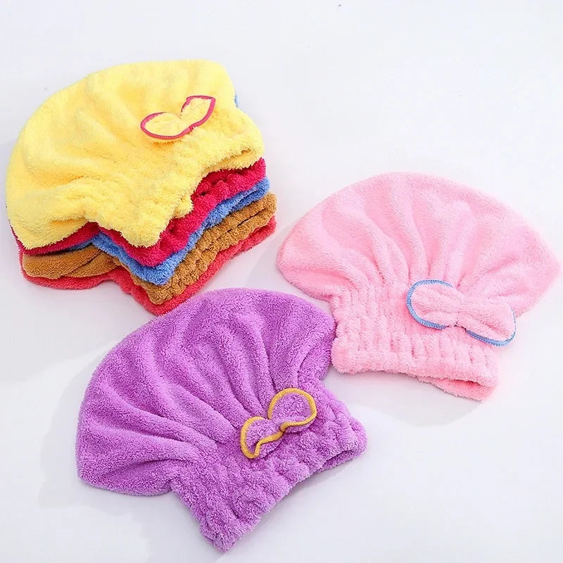 Microfiber Quick-Dry Hair Cap Wrap