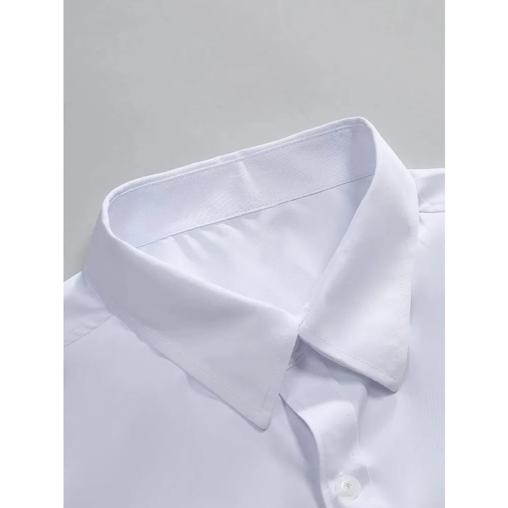 FGKKS Men’s Casual Solid Long Sleeve Shirt