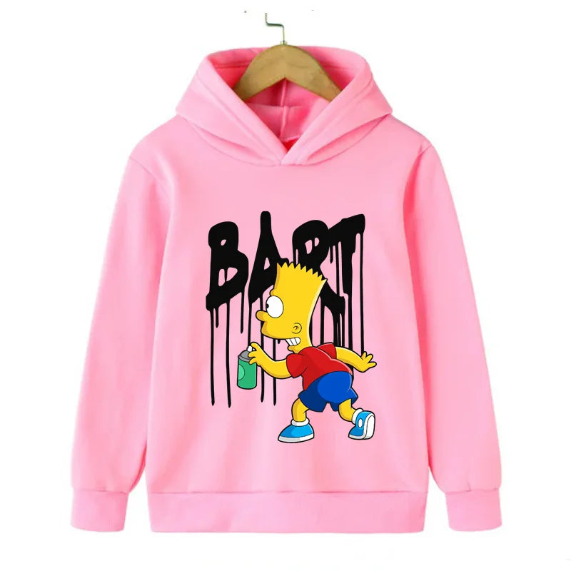 Simpsons Cartoon Kids Hoodie Kawaii