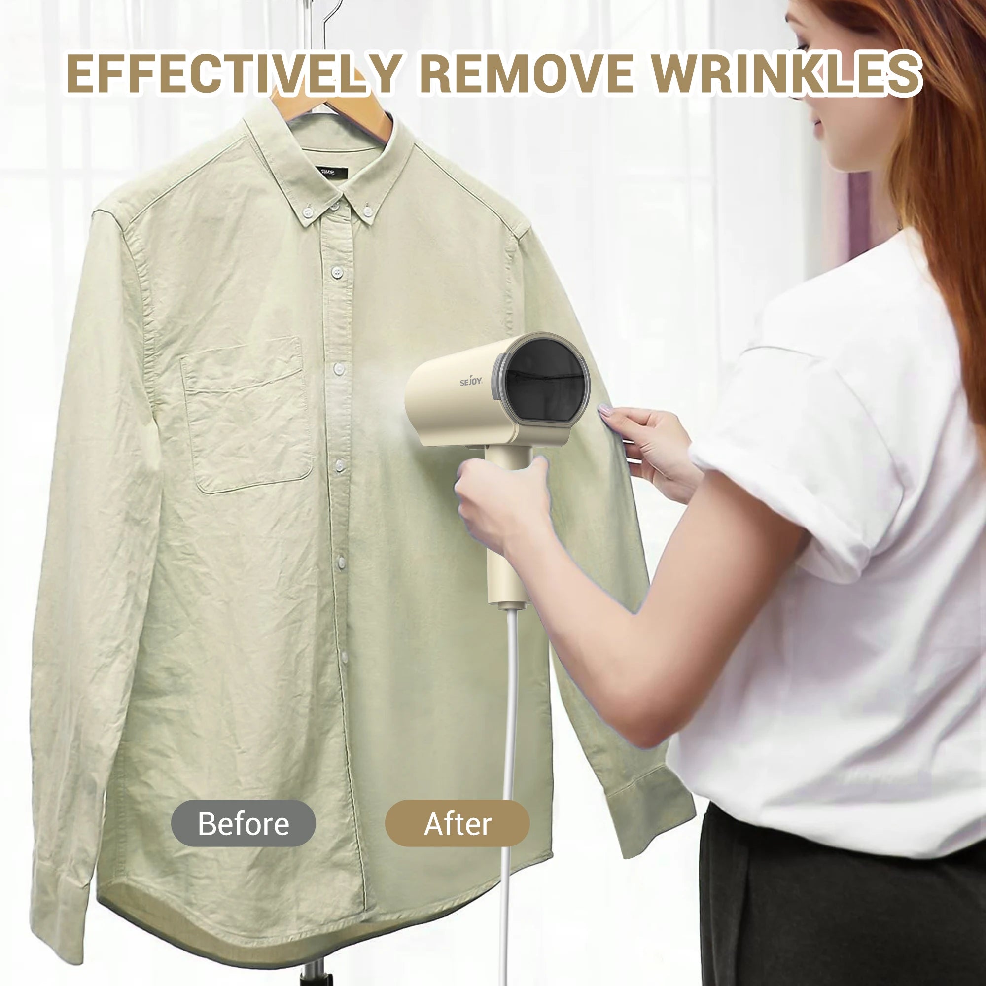 Foldable 1000W Garment Steamer Iron