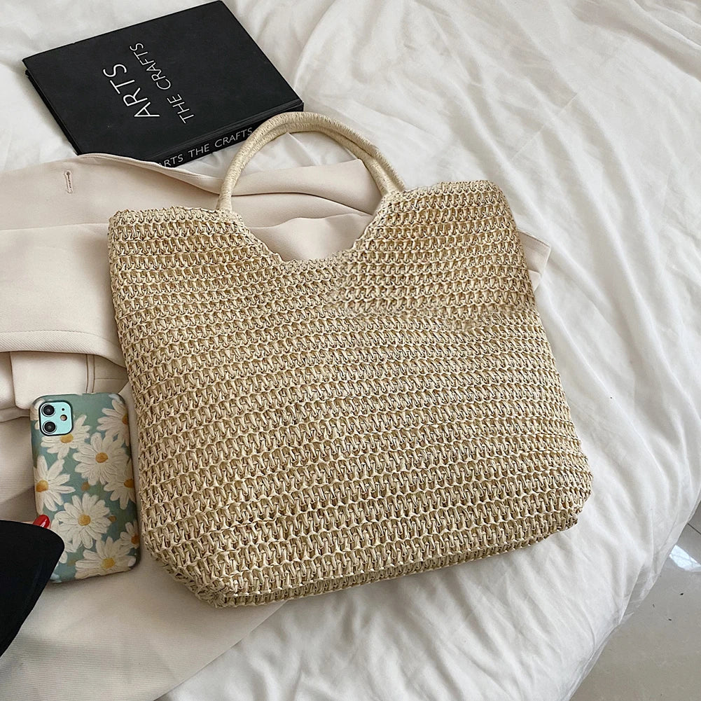 Vintage Crochet Summer Shoulder Handbag