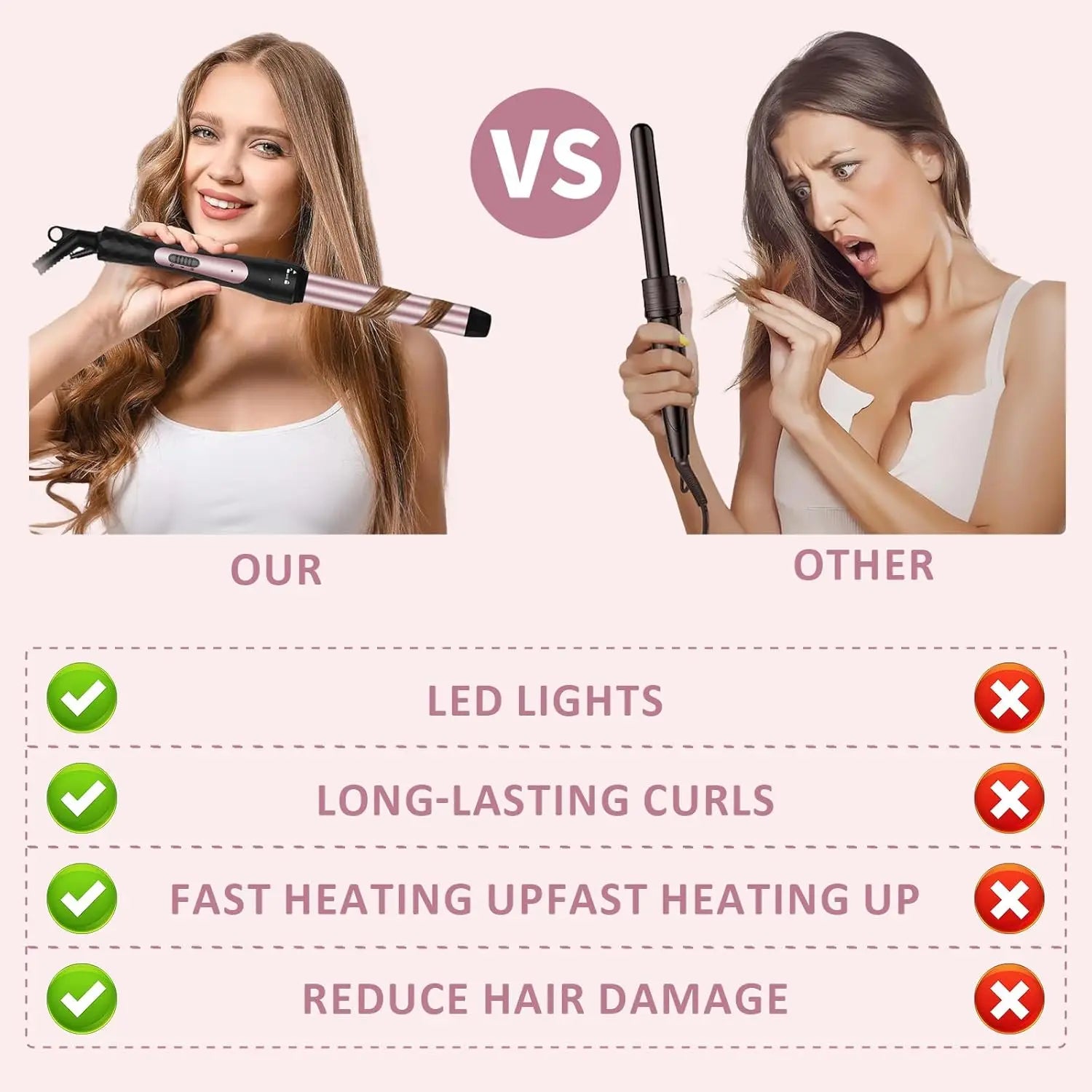 Thermal Curling Brush 2-in-1 Styler