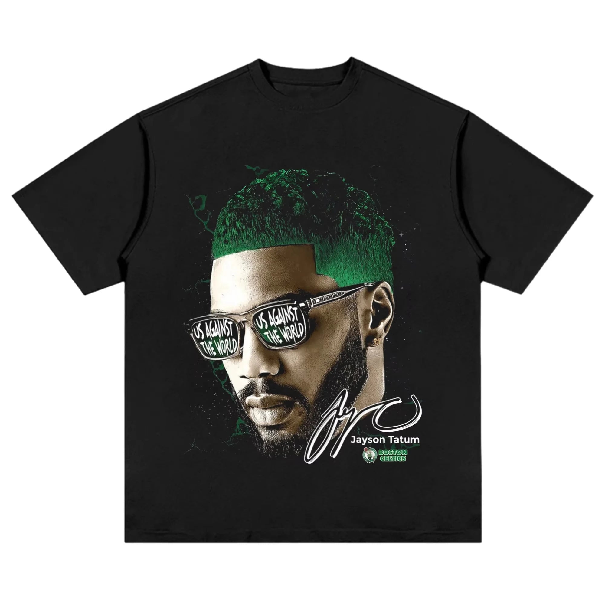 Basketball Star Print Cotton T-Shirt