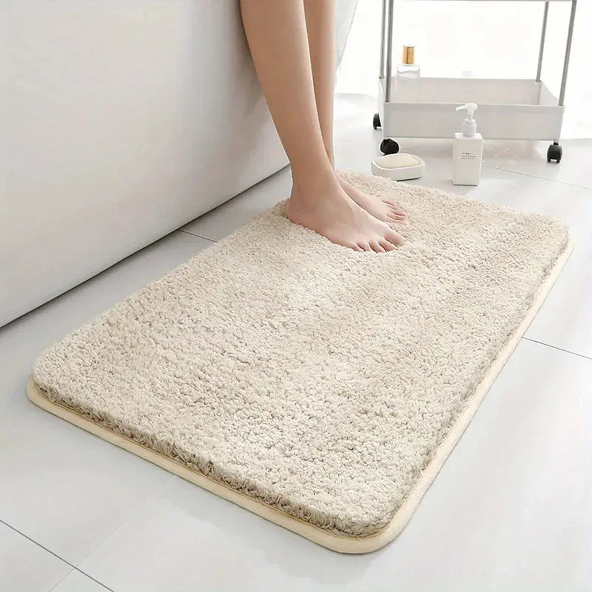 Plush Anti-Slip Bathroom Mat Carpet
