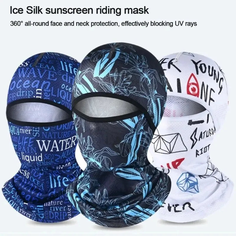 Summer Ice Silk Cooling Cycling Balaclava