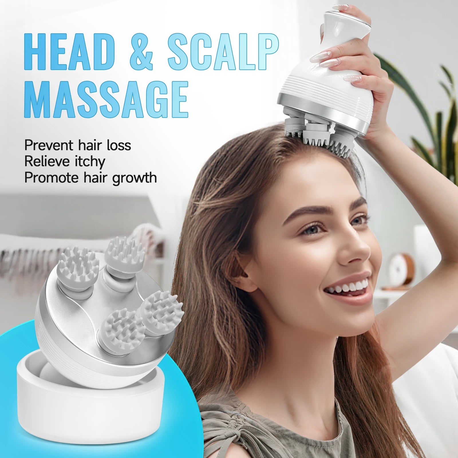 Electric Hair Scalp Massager with 84 Nodes