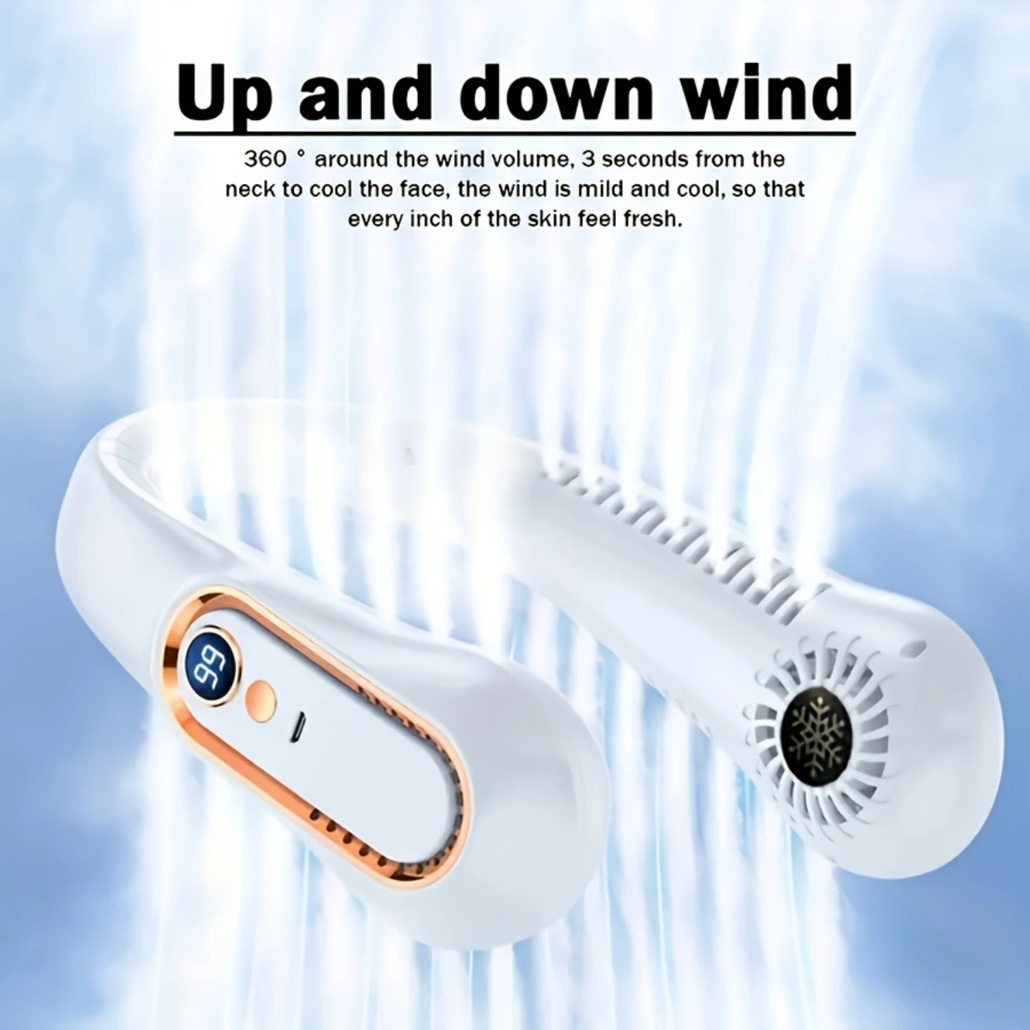 Mini Neck Fan – Bladeless & Cool