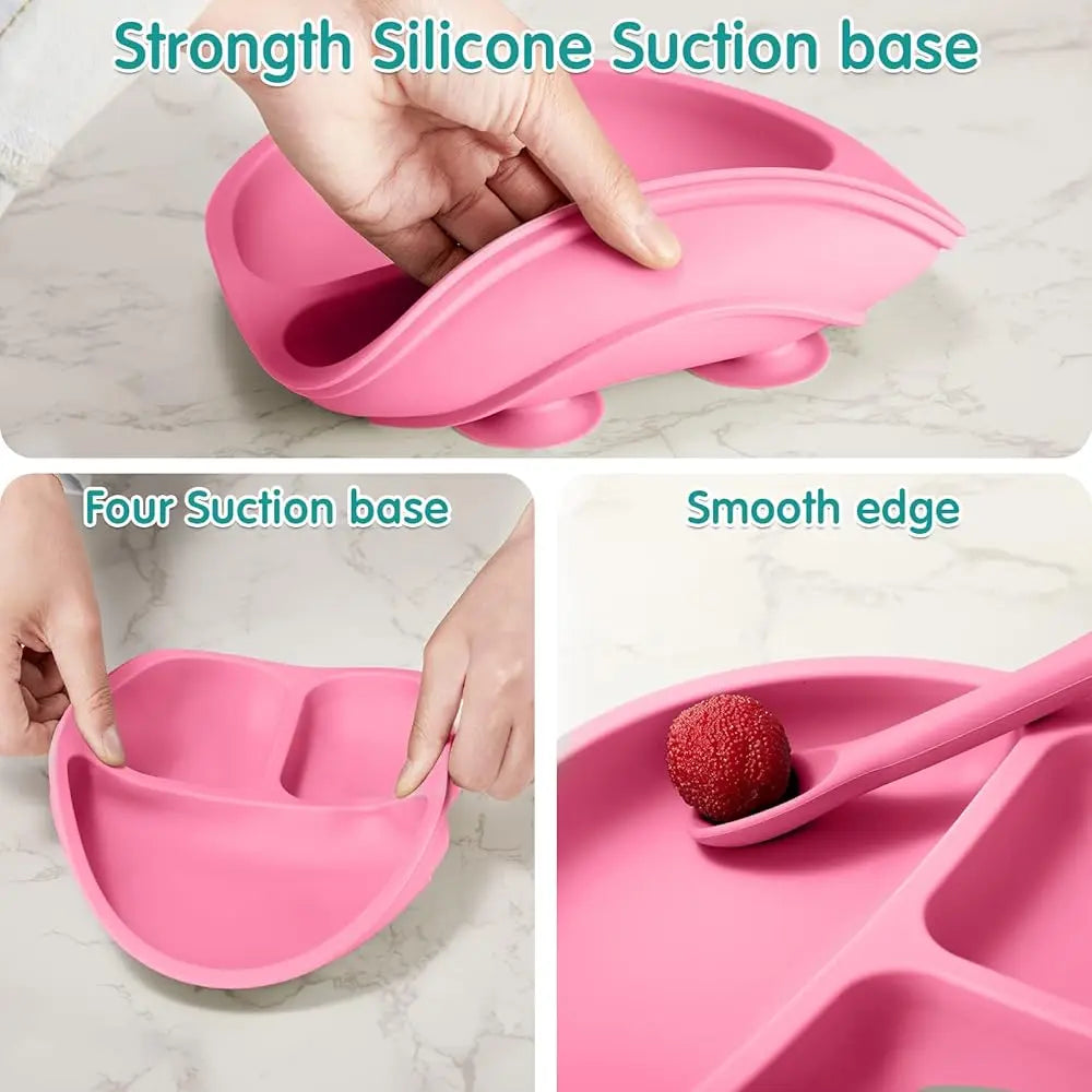 12-Piece Silicone Baby Feeding Set with Suction