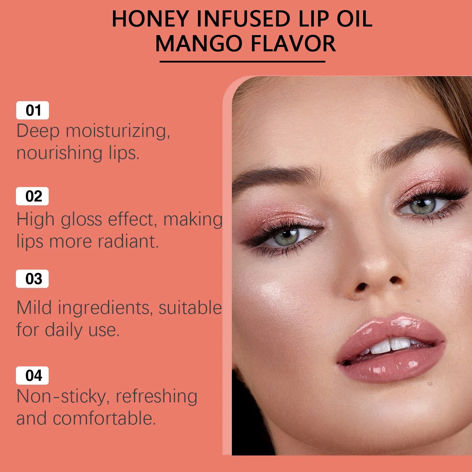 Mango Lip Oil Gloss Hydrating Care