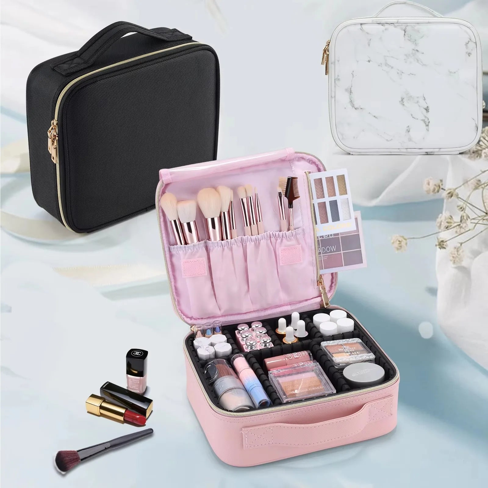 Pro Makeup & Brush Travel Organizer