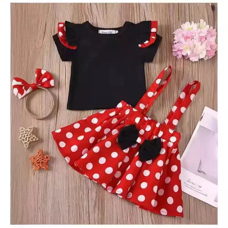 Minnie Mouse Polka Dot Dress Set