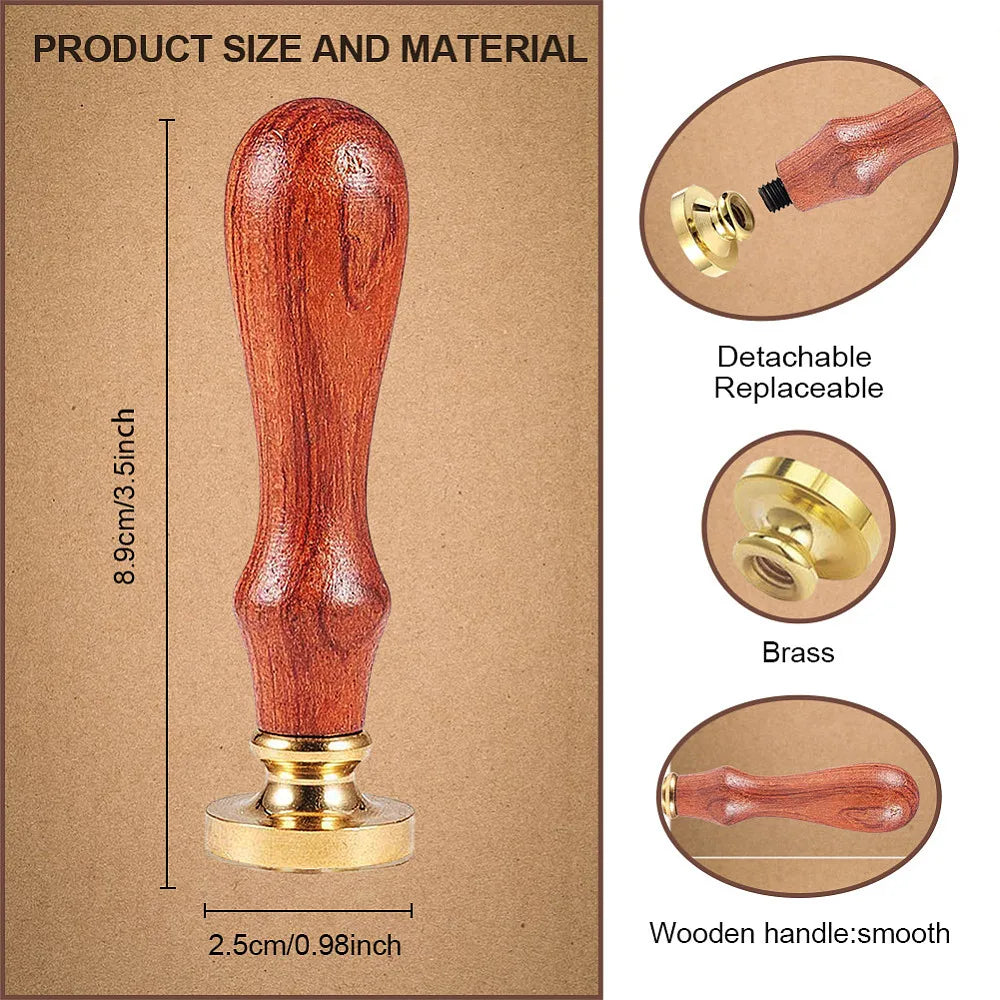 Wolf Paw Wax Seal Stamp – 1" Brass