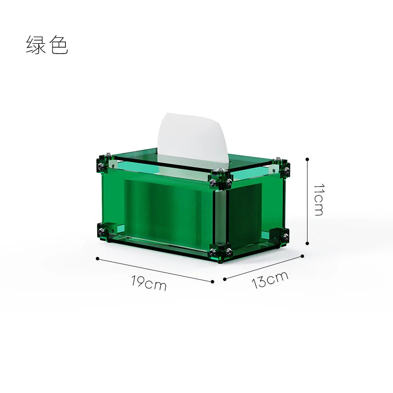 Acrylic Industrial Tissue Holder Box
