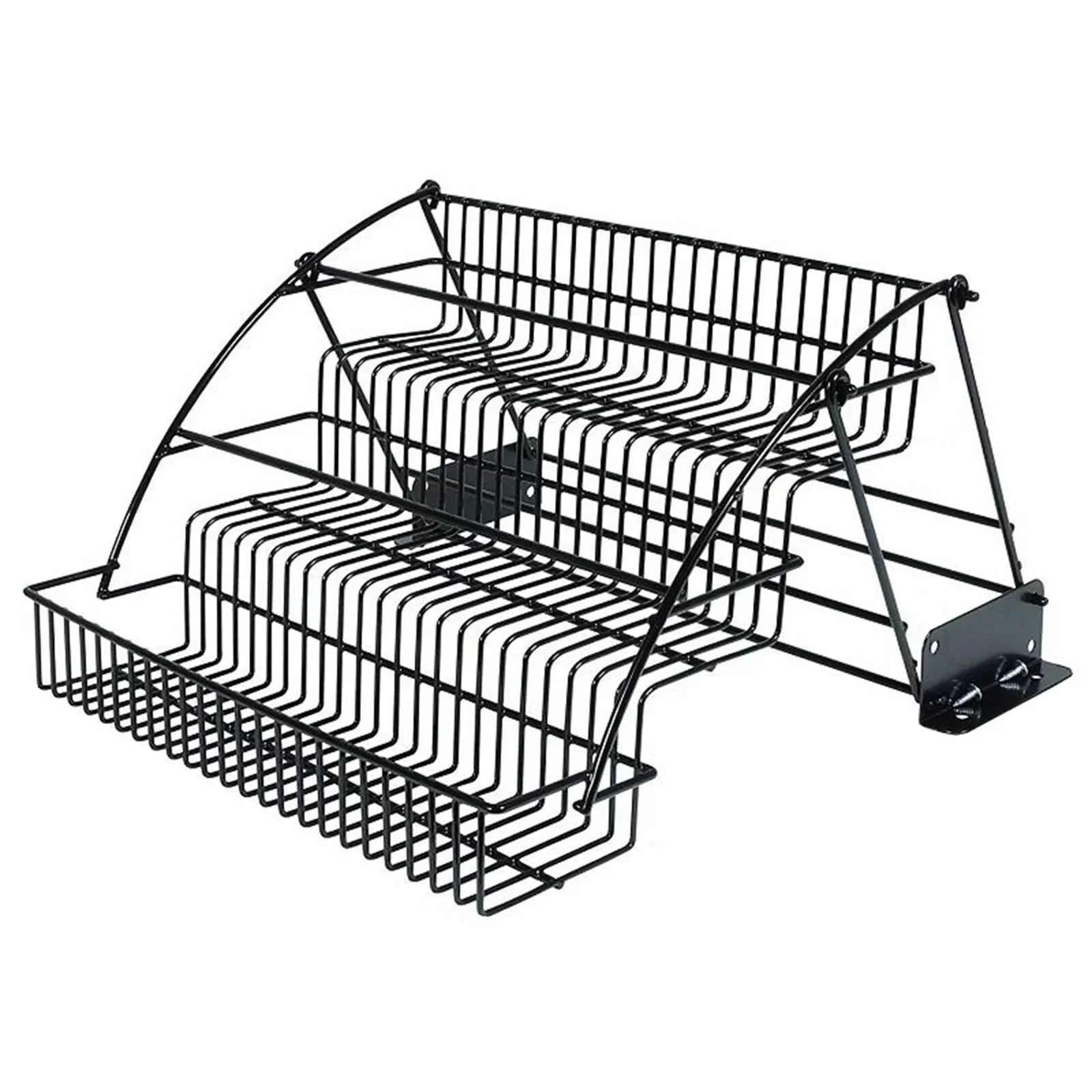 3-Tier Metal Pull-Down Kitchen Shelf