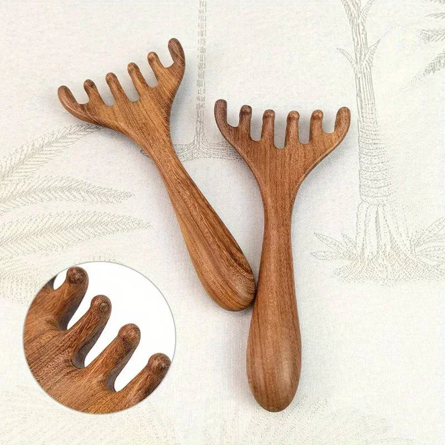 Sandalwood Meridian Scalp Massager Comb