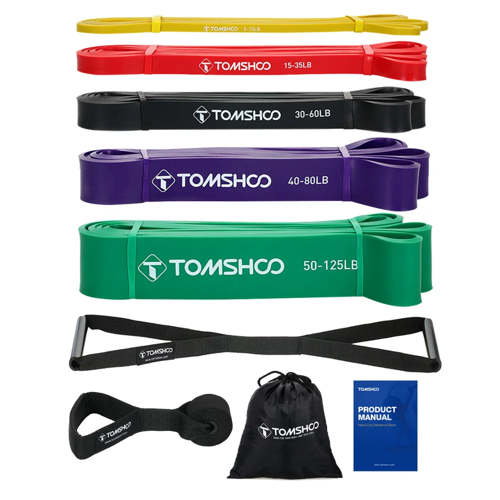 5-Pack Pull-Up Assist Bands Set