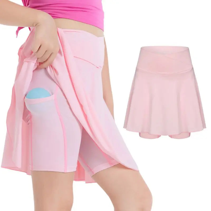 Girls 2-in-1 Tennis Skirt Shorts