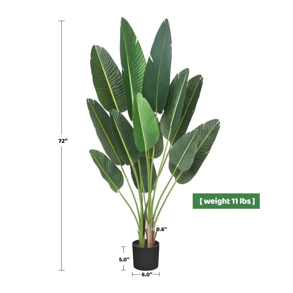 6FT Bird of Paradise Artificial Tree in Pot