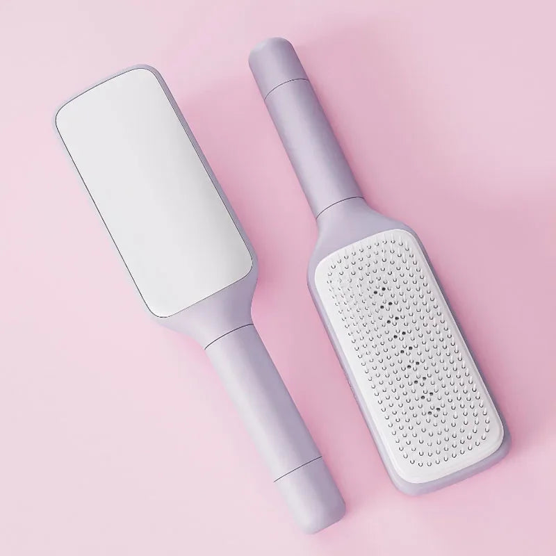 Rotatable Self Cleaning Hair Comb