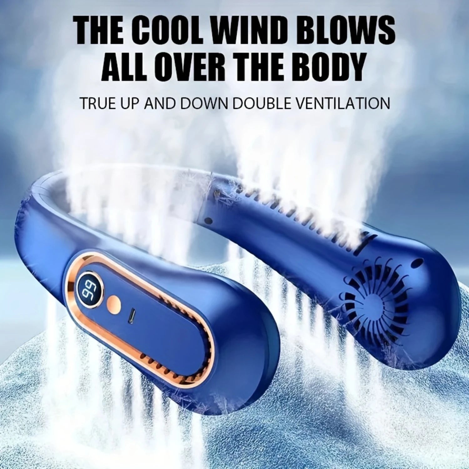 Mini Neck Fan – Bladeless & Cool