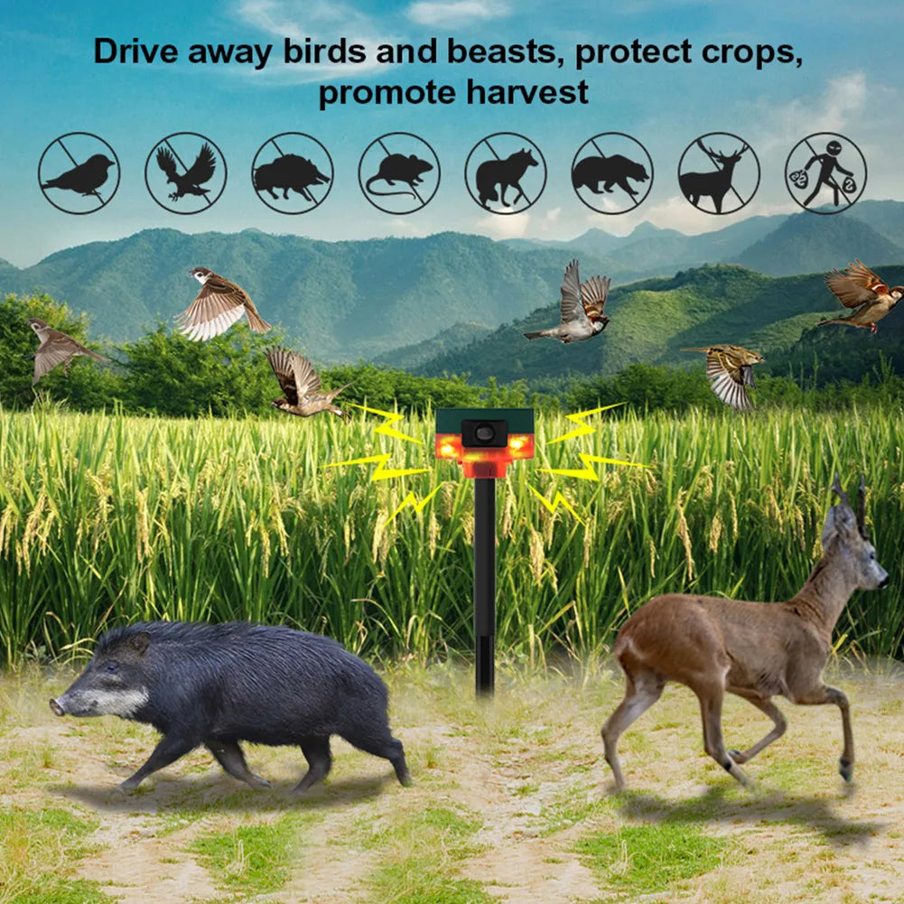 Solar Bird Repeller with Flash Light
