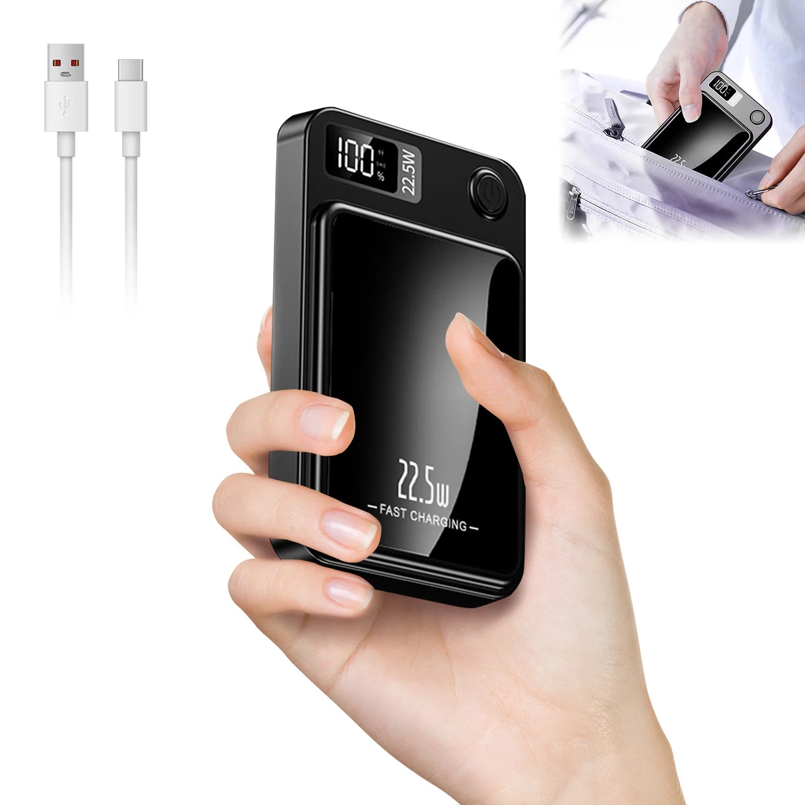 10000mAh Magnetic Wireless Power Bank