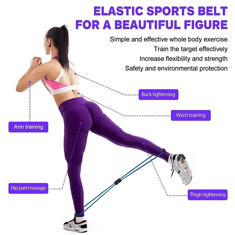 Yoga Band 8-Loop Chest Expander Rope