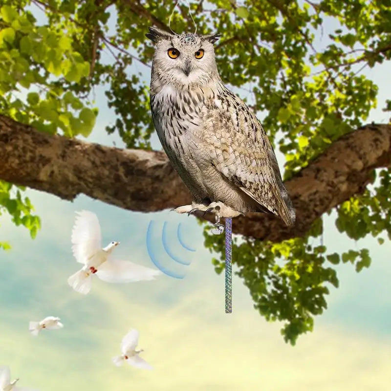 Acrylic Owl Bird Scarer Reflective Decor