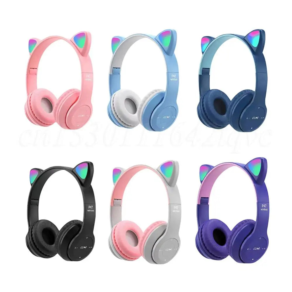 Wireless Cat Ear Gaming Headset