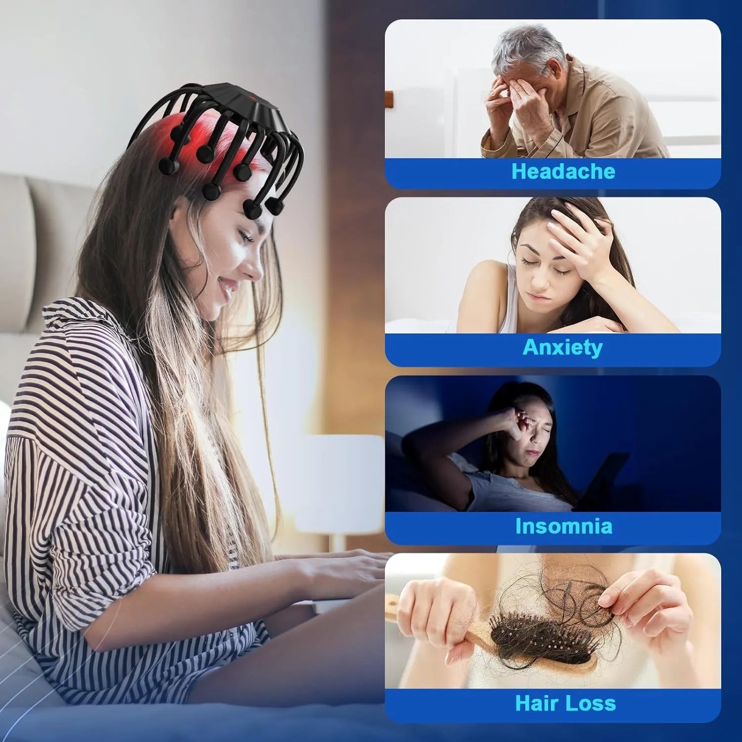 KTS Electric Octopus Head Massager