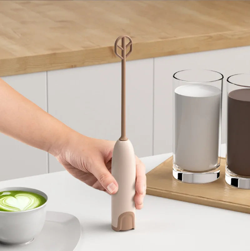Mini Battery-Powered Milk Frother Whisk