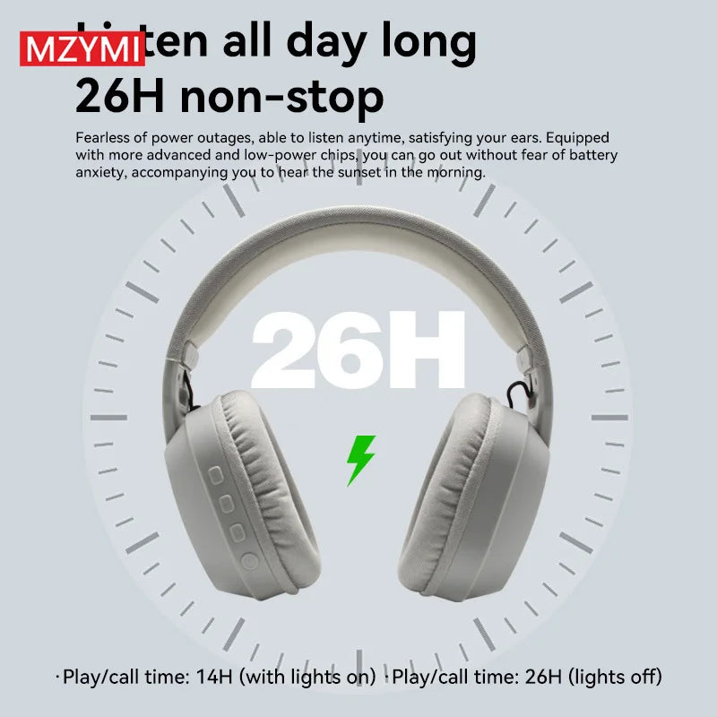 MZYMI B500 Foldable RGB Gaming Headset